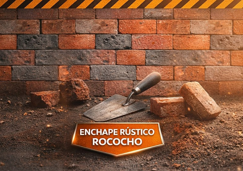 Enchape Rustico Rococho